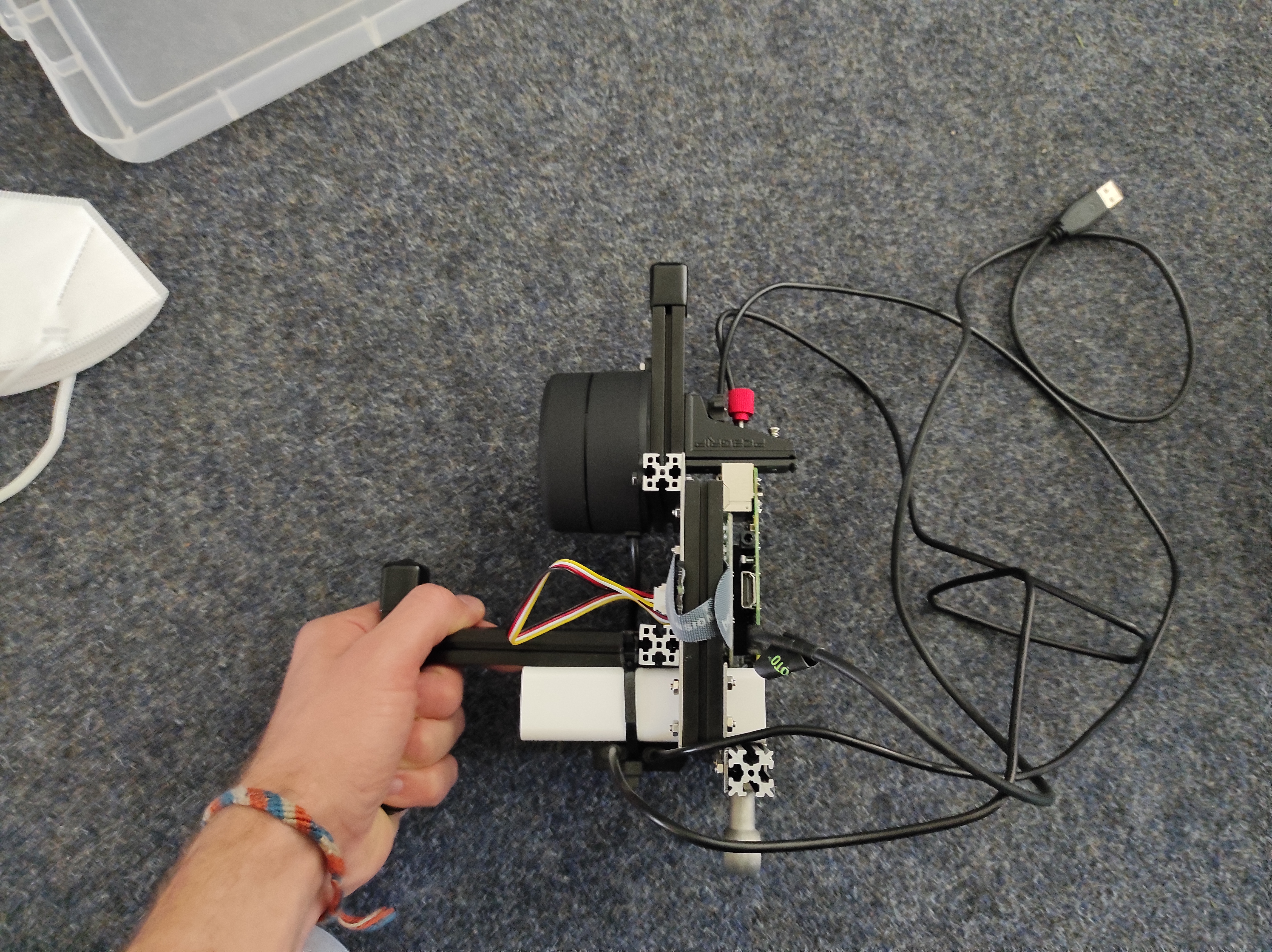 Handheld mapping device (side perspective)